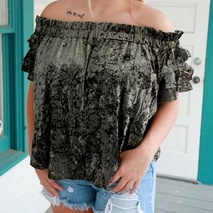 UMGEE Crushed Velvet Top